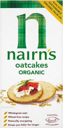 nairn's Organic Biscuits Oats Whole Oats Whole Sugar Free Vegan 1pcs 250gr