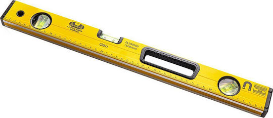 Deli DL290500 Spirit Level Aluminum 50cm with 3 Eyes