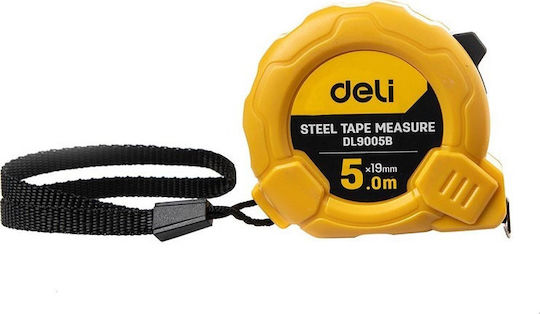 Deli Tape Measure with Auto-Rewind 19mm x 5m E
