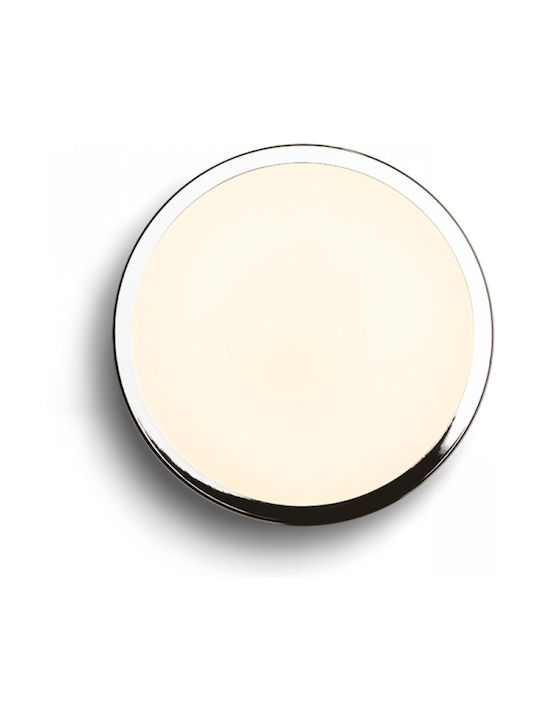 Rendl Light Studio Cira Πλαφονιέρα Οροφής Μπάνιου 35εκ. Ασημί με Ενσωματωμένο LED