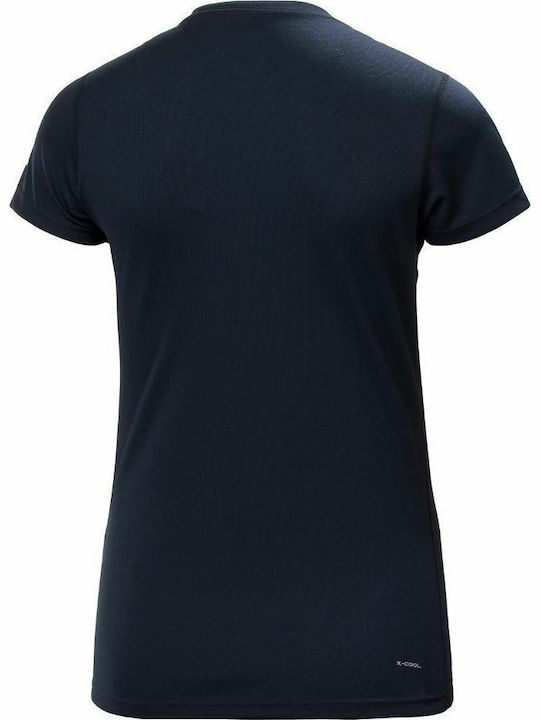 Γυναικείο T-shirt Fast Drying Navy Μπλε
