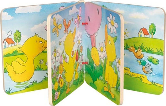 Baby Aktivitätsspielzeug Holz Buch Kleines Buch Pinguin aus Holz Für 12+ Monate