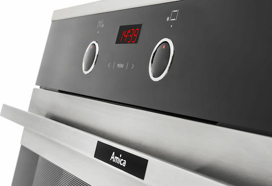 Amica EB6521 Fusion Φούρνος άνω Πάγκου 65lt Π59.5εκ. Μαύρος