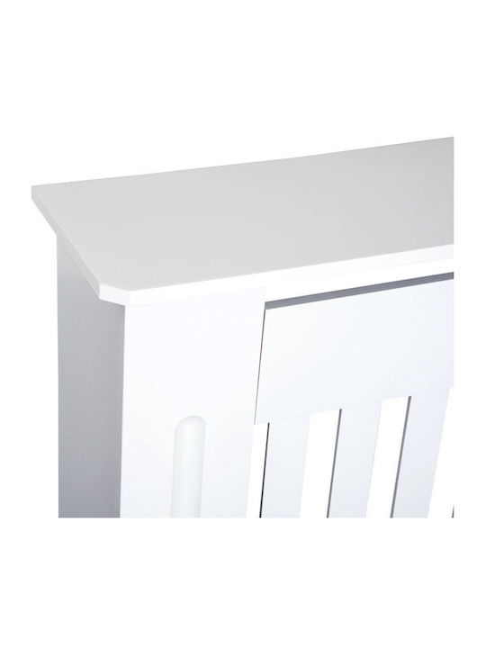 HomCom Κάλυμμα Καλοριφέρ από MDF Λευκό 78x19x81cm