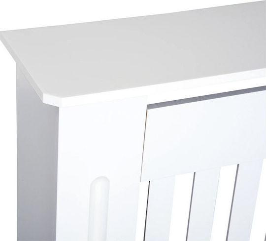 HomCom Κάλυμμα Καλοριφέρ από MDF Λευκό 78x19x81cm