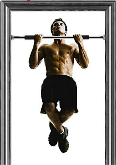 Door Pull-Up Bar with 60-100cm for Maximum Weight 100kg Ασημί/Μαύρο