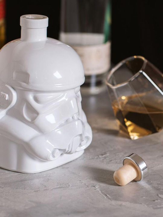 Thumbs Up Original Stormtrooper Γυάλινη Καράφα Σερβιρίσματος Ουίσκι με Πώμα Λευκή 750ml