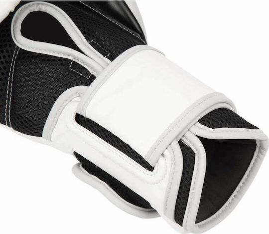 Everlast Powerlock 2 Γάντια Πυγμαχίας από Συνθετικό Δέρμα για Αγώνα Λευκά