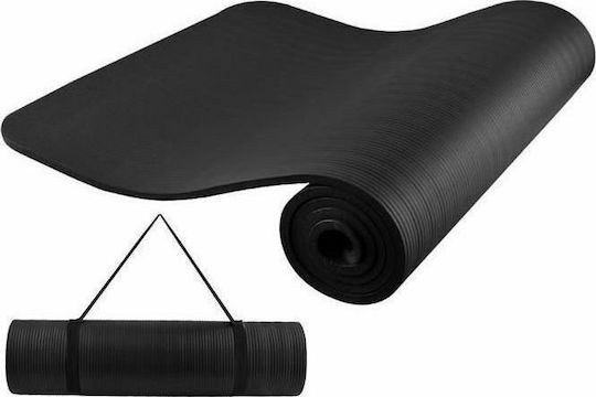 Yoga Mat Упражнение Мат Йога и пилатес Черен (181x62x1см)