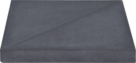 vidaXL Stand De Umbrelă Din Beton Negru 47x47cm