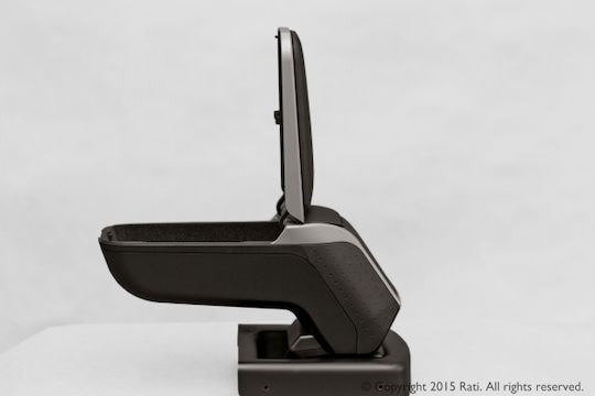 Rati Armster Auto Armlehnenkonsole Kompatibel mit Silber Farbe