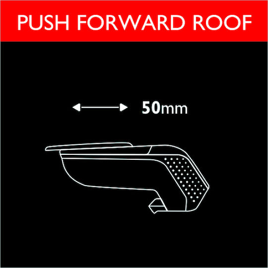 Rati Armster Car Armrest for Chevrolet Niva 2013+ Black