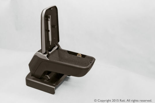 Rati Armster Auto Armlehnenkonsole Kompatibel mit Silber Farbe