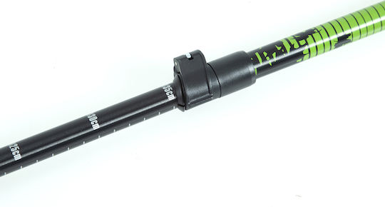 AMILA Telescopic Aluminum Trekking Pole with 3 Sections Yellow