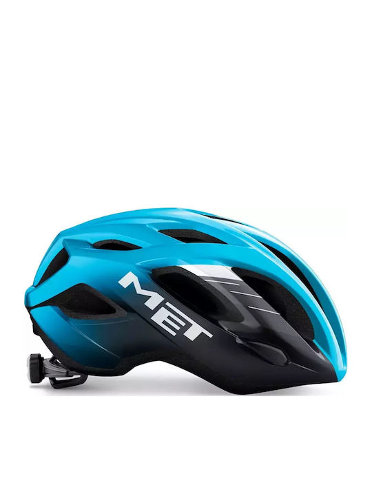 MET Idolo Bicycle Helmet Road / Mountain with LED Light Blue