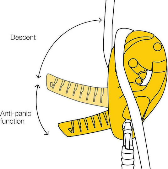 Petzl I’D S D020AA00 Climbing Anchorage Yellow