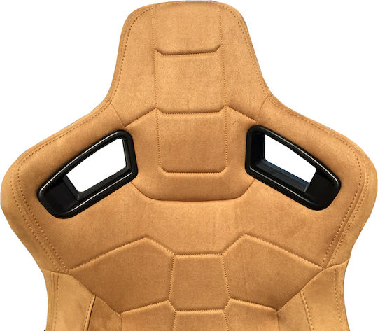 Carner Set de scaune auto Scaun auto Scaune tip găleată R8 din catifea Alcantara bej, set de 2 bucăți Bej
