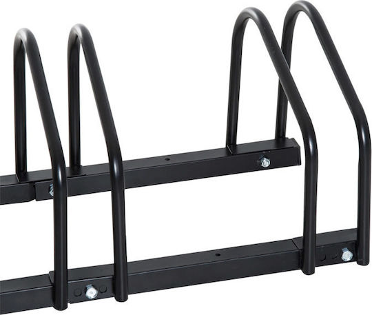 HomCom Bicycle Parking Bar for 4 Bicycles