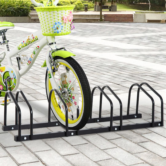 HomCom Bicycle Parking Bar for 4 Bicycles