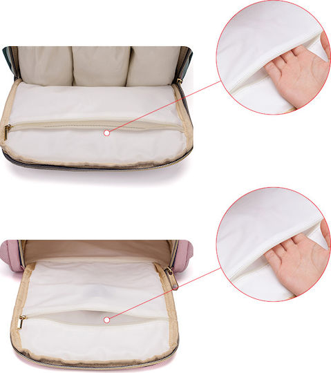 Lequeen Diaper Bag Pink 30x22x39cm.