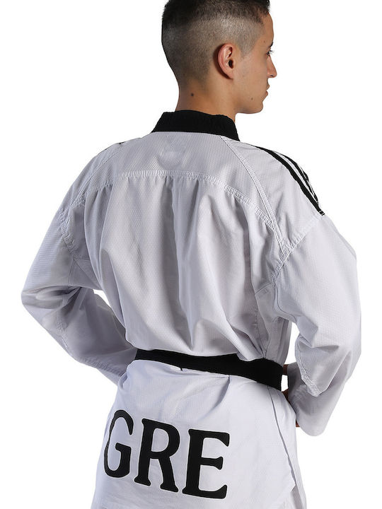adidas Fighter III Stripes Taekwondo Dobok Adults/Kids White