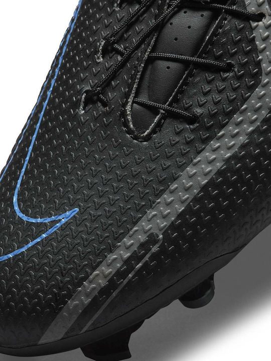 Nike Phantom GT2 Academy FlyEase Low Football Shoes MG with Cleats Black / Iron Grey
