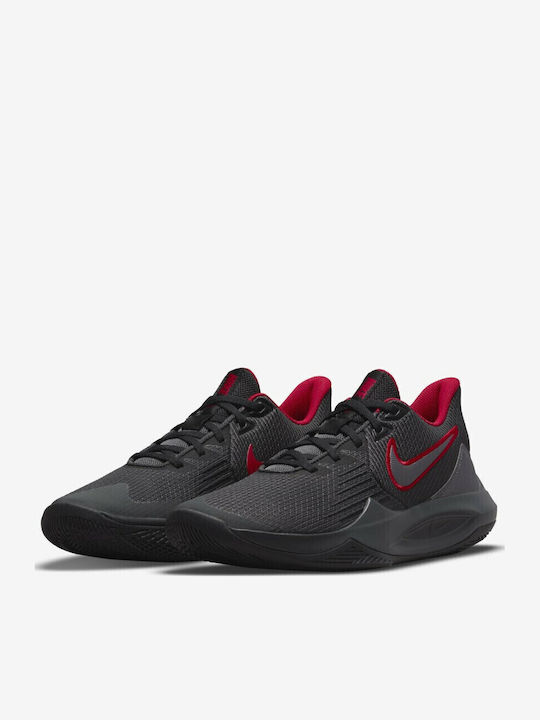 Precision 5 Low Basketball Shoes Anthracite / Mtlc Dark Grey / Gym Red / Black