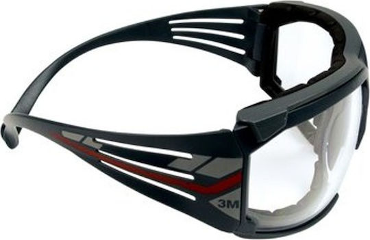 3M SecureFit 601 Safety Glasses for Protection with Transparent Lenses 1pcs