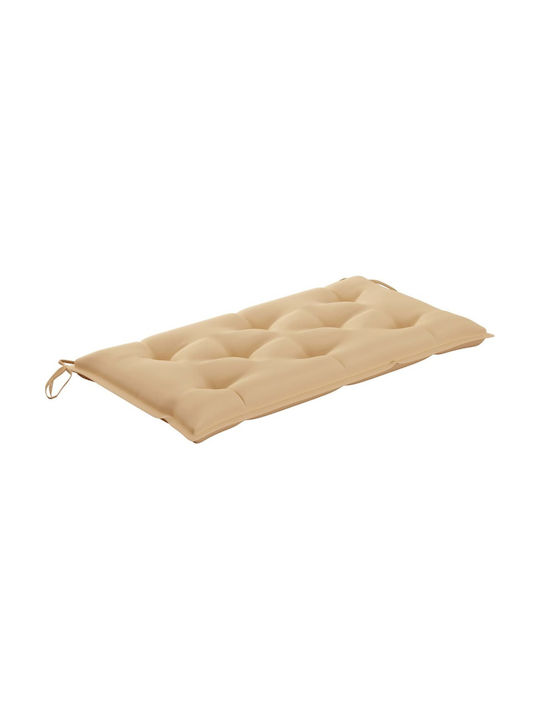 vidaXL Garden Swing Cushion with Backrest Beige 100x50cm