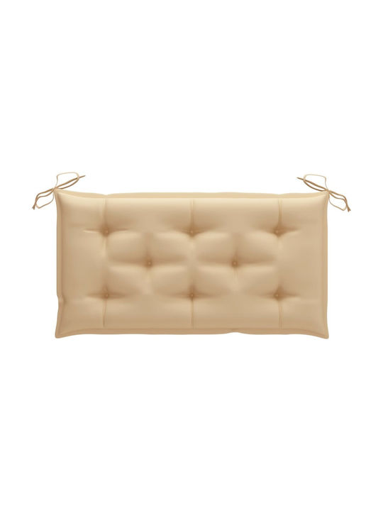 vidaXL Garden Swing Cushion with Backrest Beige 100x50cm