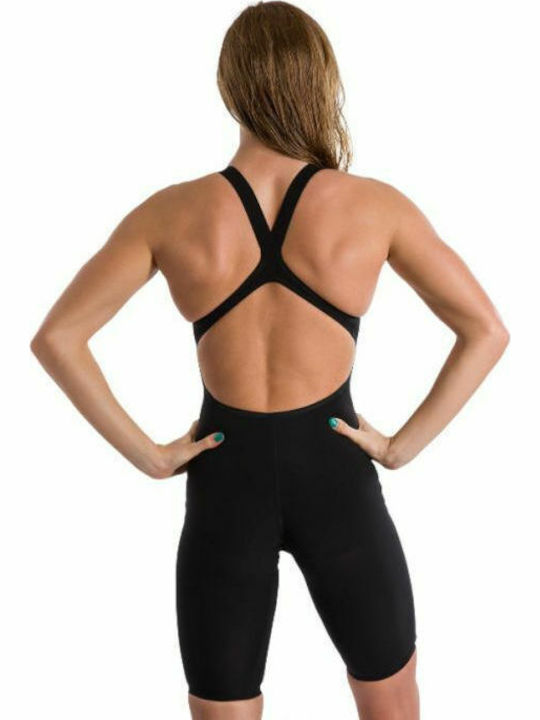Speedo Fastskin Lzr Valor Openback Αγωνιστικό Ολόσωμο Μαγιό Μαύρο