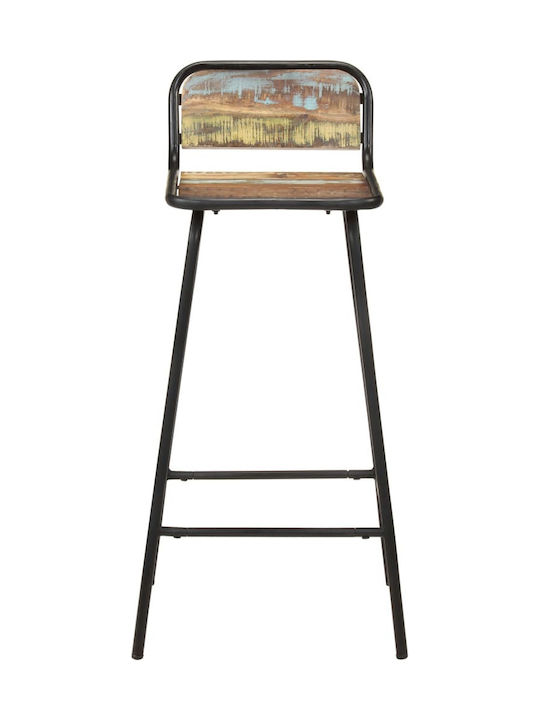 Ξύλινο Σκαμπό Μπαρ Μαύρο 4τμχ 44x44x84cm Ξύλινο Σκαμπό Μπαρ Μαύρο 4τμχ 44x44x84cm