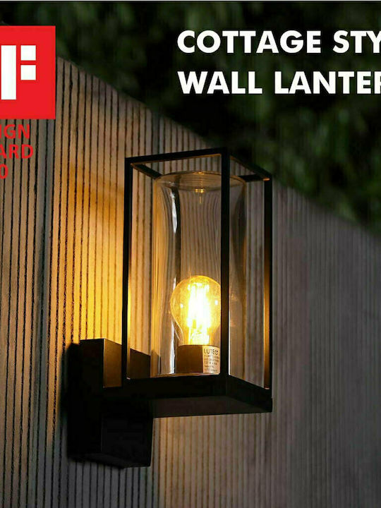 Lutec Flair Wandmontierte Außen-Laterne E27 IP44 17.2x12x31.3εκ.