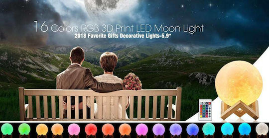 Φωτιστικό LED RGB Moon Light