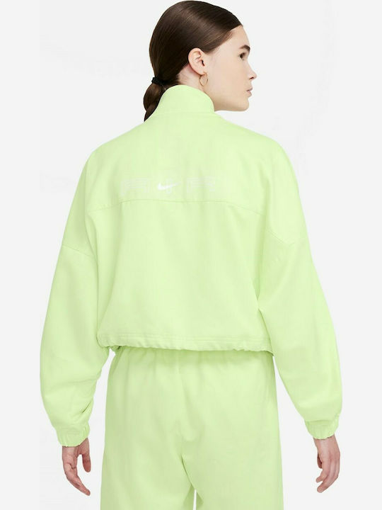 Nike Air Women's Short Bomber Jacket for Spring or Autumn Lime