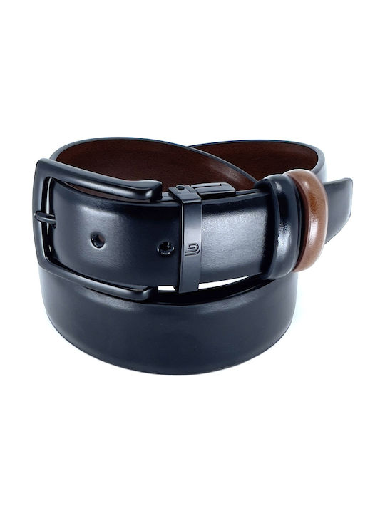 Legend Accessories Men's Leather Double Sided Belt Black / Taba