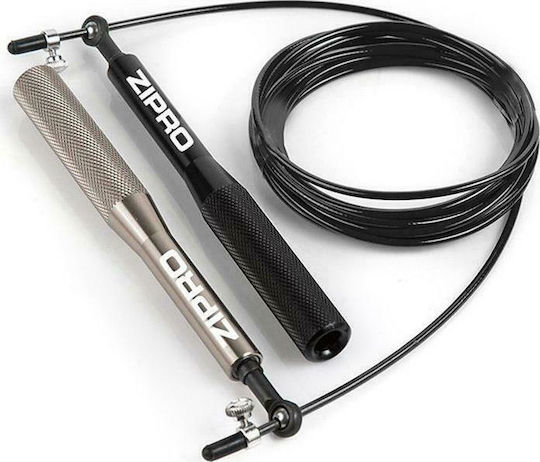 Zipro Jumping Rope Speed Meter 3m Black with Adjustable Length