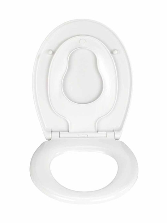 Wenko Delos Kids Toilet Seat Soft Close Plastic 44.5x37.5cm White
