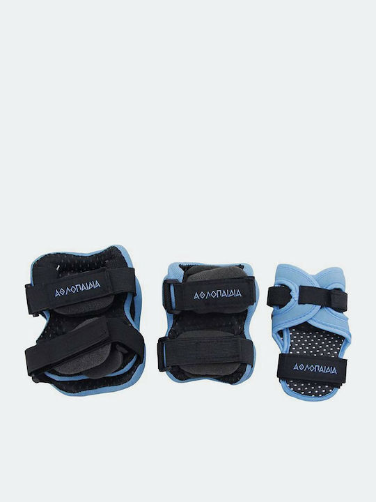 Athlopaidia Children's Protective Gear Set for Rollers Blue