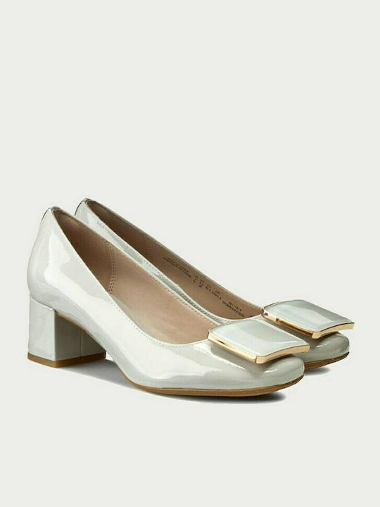 Clarks Anatomic Leather White Heels Chinaberry Fun