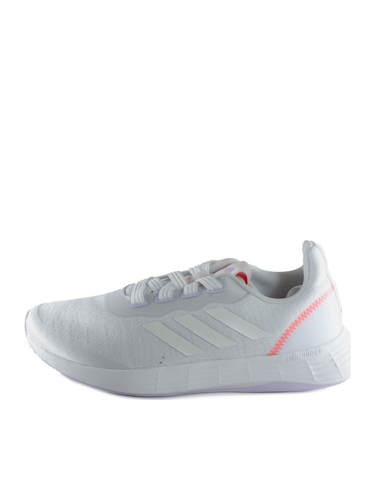 Adidas QT Racer Sport GW4842 Γυναικεία Αθλητικά Παπούτσια Running Λευκά ...