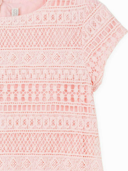 Losan Mädchen Kleid Kurzärmelig Rosa