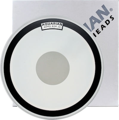 Aquarian Super Kick III Texture Coated White 28"