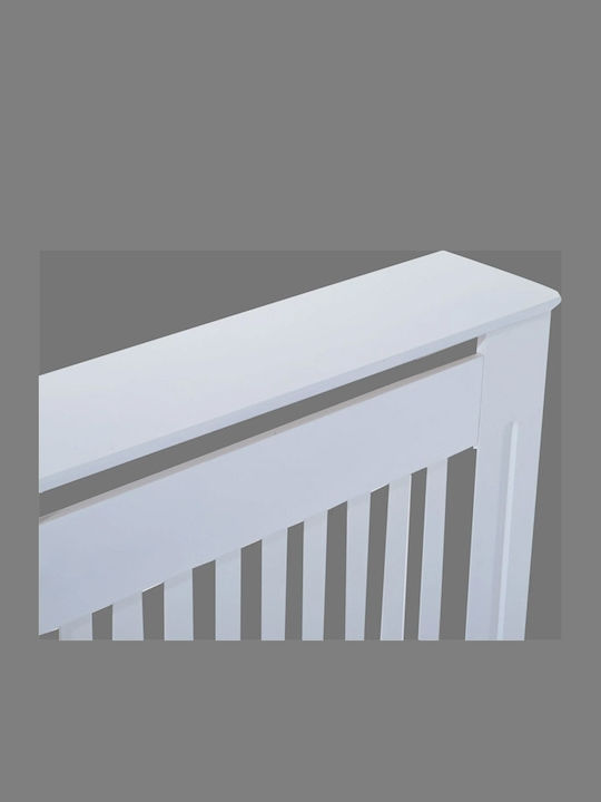 HomCom Heizkörperabdeckung aus MDF Weiß 152x19x81cm