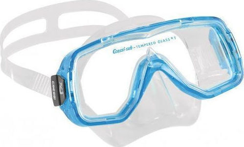 CressiSub Sirenetta Kids Light Blue Silicone Diving Mask
