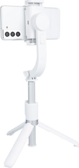 L08 Selfie Stick Τρίποδο Κινητού Bluetooth Λευκό