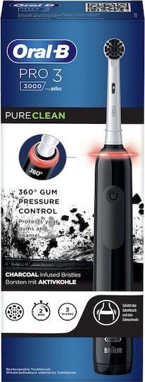 Oral-B Pro 3 3000 Pure Clean Electric Toothbrush with Pressure Sensor Black