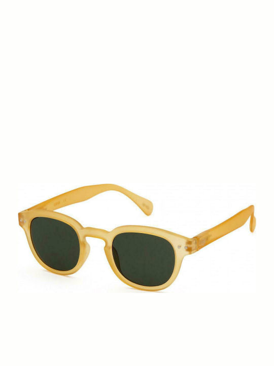 Izipizi Men's Sunglasses With Yellow Horn-Rimmed Frame