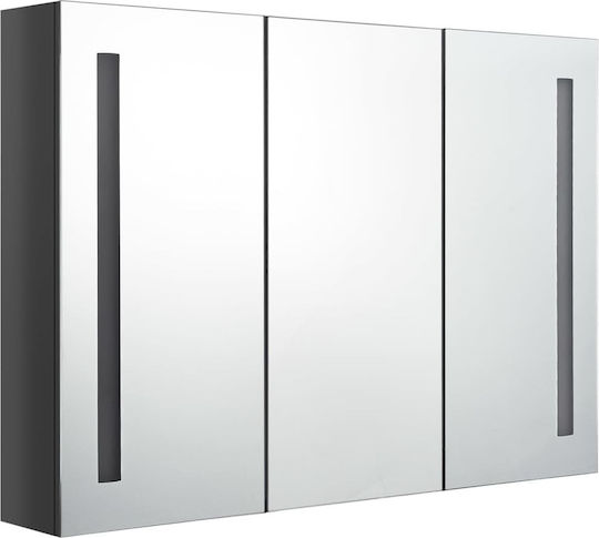 vidaXL 326528 Ορθογώνιος Led Αφής από MDF με Ντουλάπι & Υποδοχή Λαμπτήρα 89x62cm Γκρι vidaXL 326528 Ορθογώνιος Led Αφής από MDF με Ντουλάπι & Υποδοχή Λαμπτήρα 89x62cm Γκρι