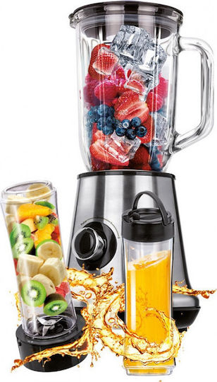 MPM MBL-15M Mixer mit Glas Kanäta 1 l 450W Inox